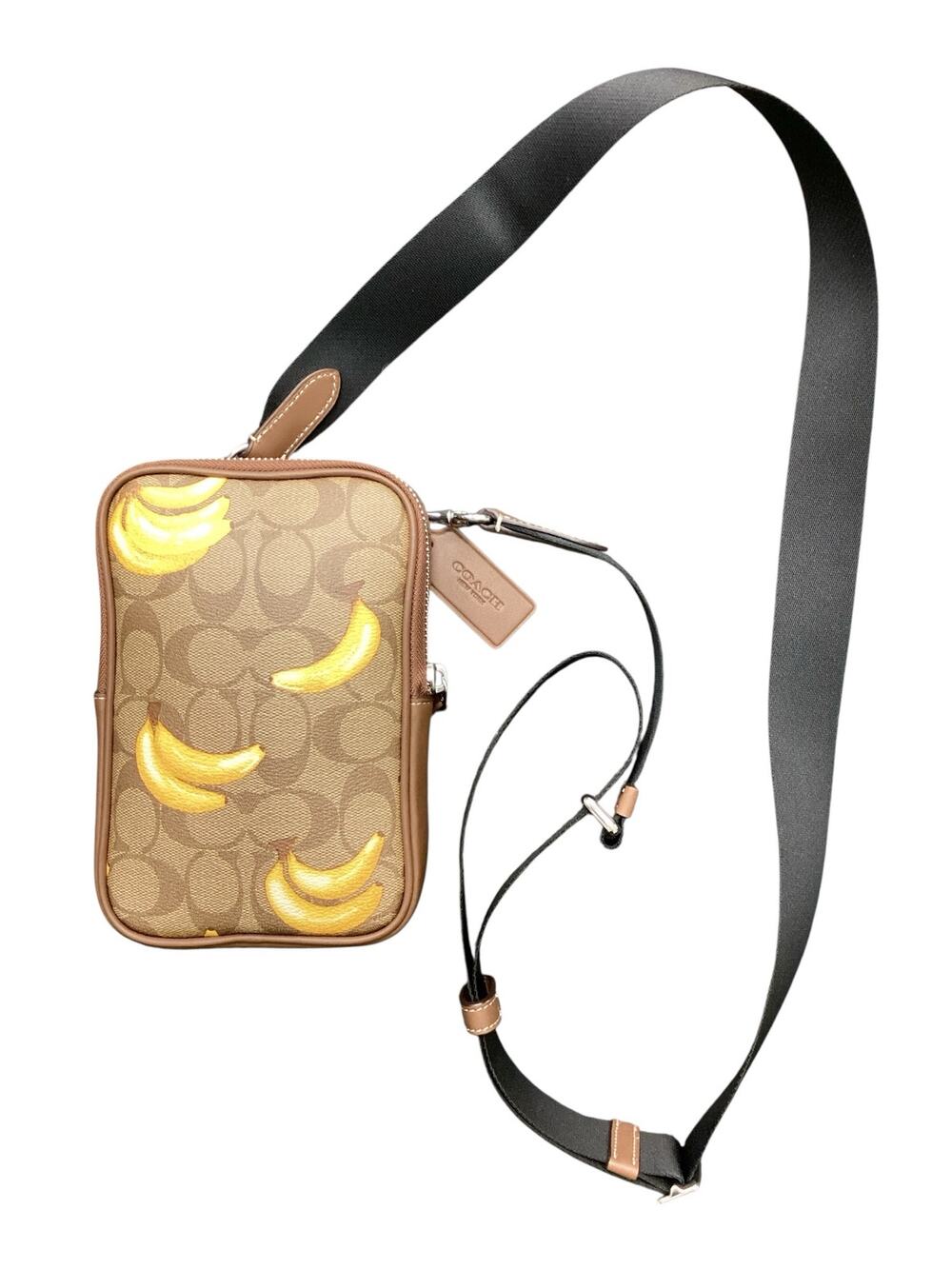 NWT Coach Crossbody Women’s One Size Aden Bag Signature Print With Banana Motif